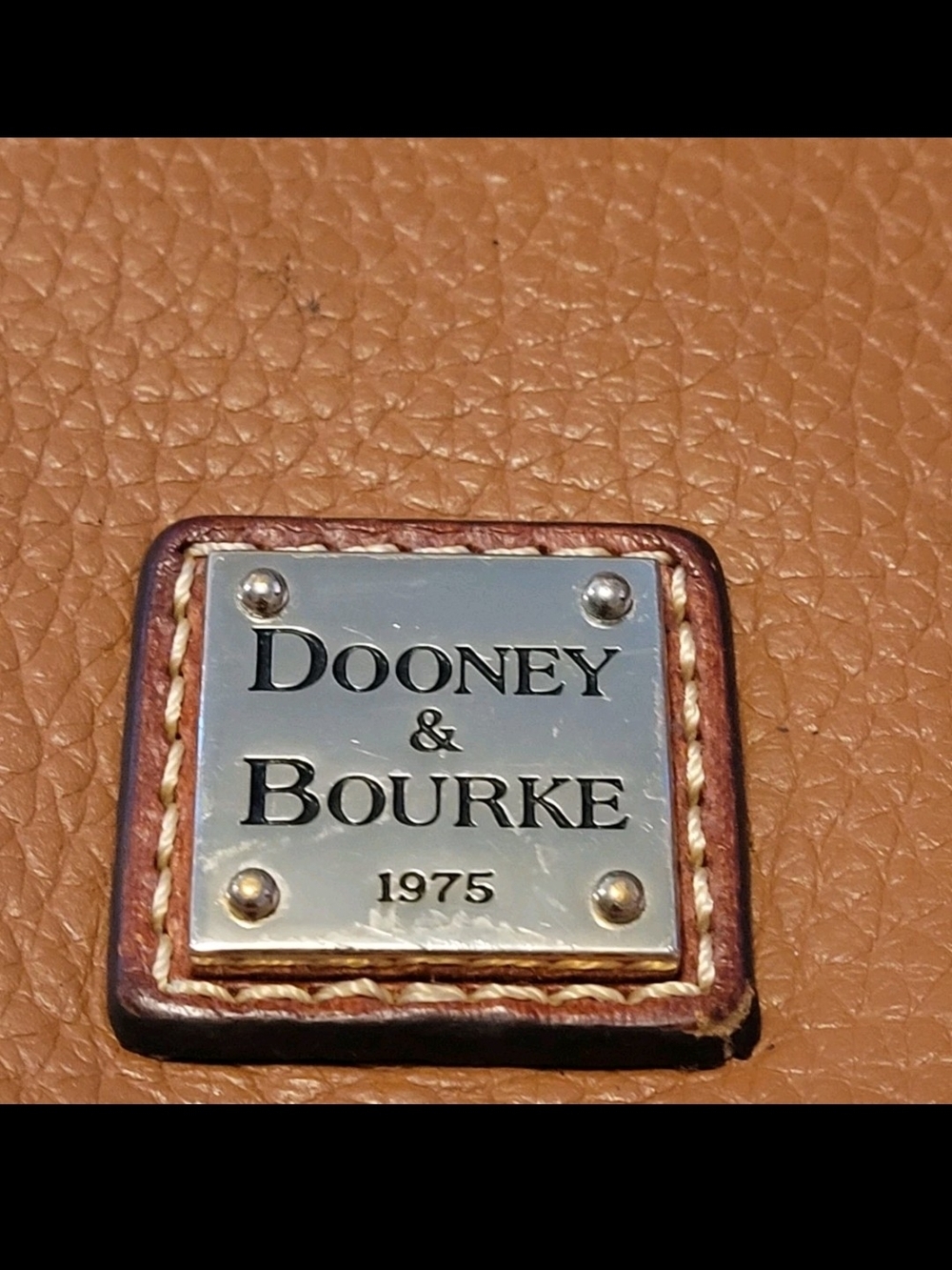 Dooney & Bourke Brown Pebbled Leather Tote Satchel Shoulder Bag Authentic - Picture 5 of 10